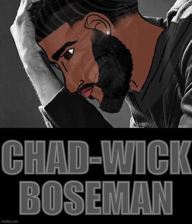 High Quality Chad-wick Boseman Blank Meme Template