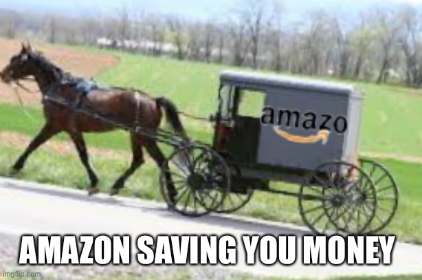 Amazon |  AMAZON SAVING YOU MONEY | image tagged in democrats,amazon,fun,happy,meme,upvote | made w/ Imgflip meme maker