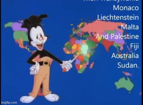 Yakko Warner Sudan | image tagged in yakko warner sudan | made w/ Imgflip meme maker