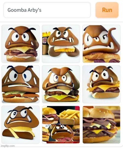 goomba arby's | made w/ Imgflip meme maker