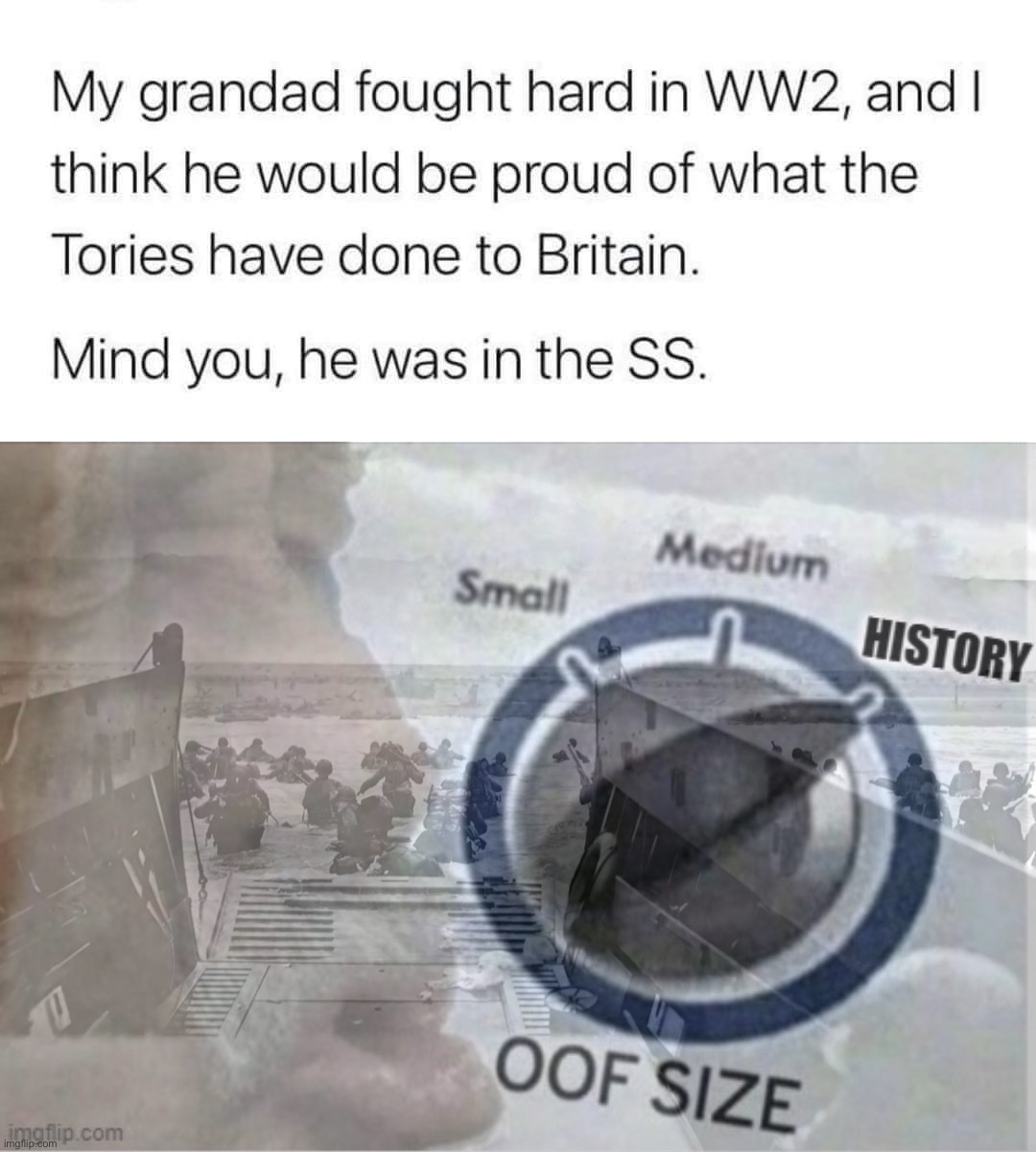 image tagged in anglophobia,oof size history | made w/ Imgflip meme maker