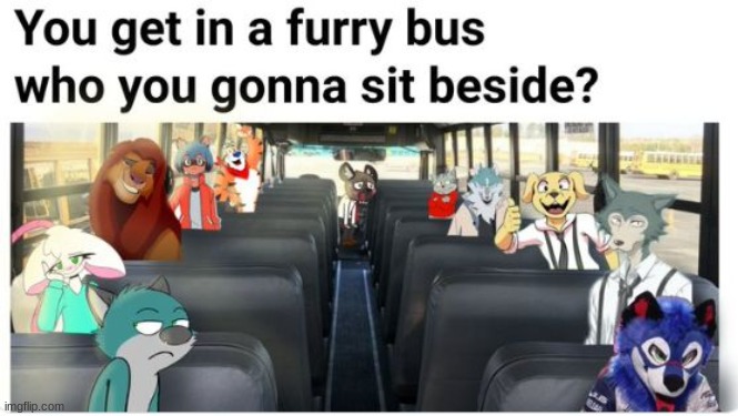 repost and add your own furry to the bus | made w/ Imgflip meme maker