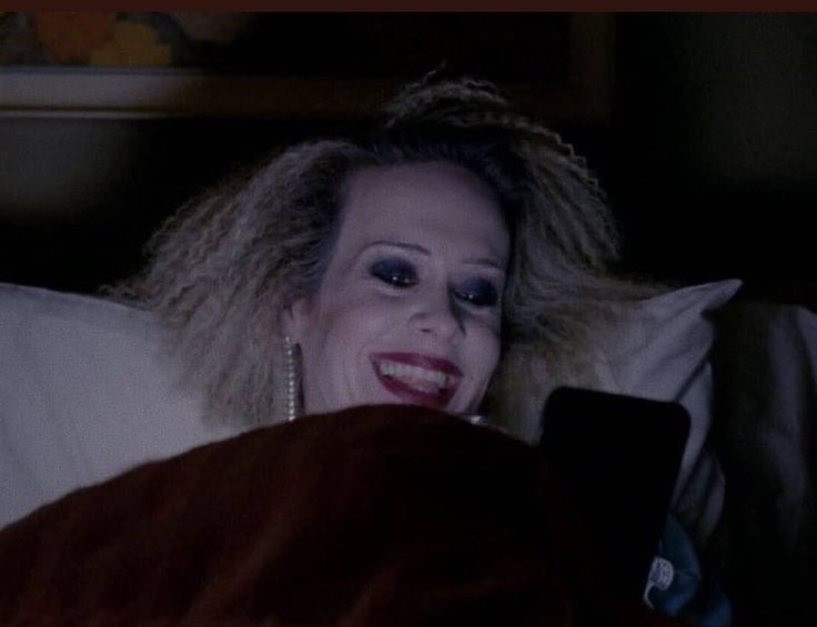 High Quality Sarah Paulson in bed Blank Meme Template