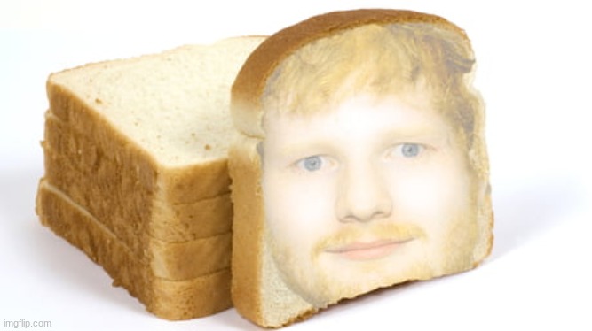 Bread Sheeran | image tagged in bread sheeran,bread,lol | made w/ Imgflip meme maker