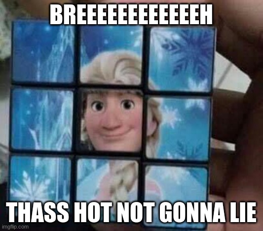 FUNNY ELSA | BREEEEEEEEEEEEH; THASS HOT NOT GONNA LIE | image tagged in funny elsa | made w/ Imgflip meme maker