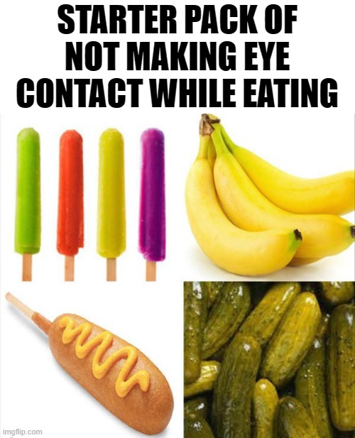 STARTER PACK OF NOT MAKING EYE CONTACT WHILE EATING | image tagged in eating | made w/ Imgflip meme maker