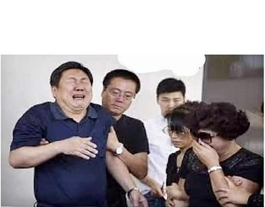 High Quality asian parents crying Blank Meme Template