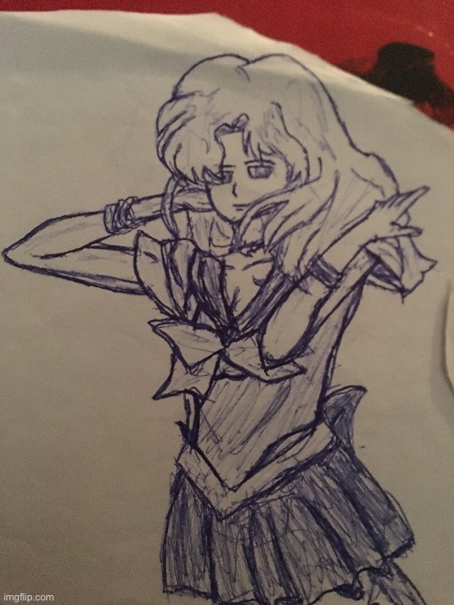 Old a$$ sailor moon drawing, can’t remember who this is | made w/ Imgflip meme maker