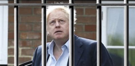 Boris Johnson behind bars Blank Meme Template