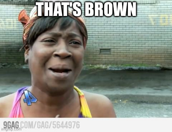 Sweet Brown | THAT'S BROWN | image tagged in sweet brown | made w/ Imgflip meme maker