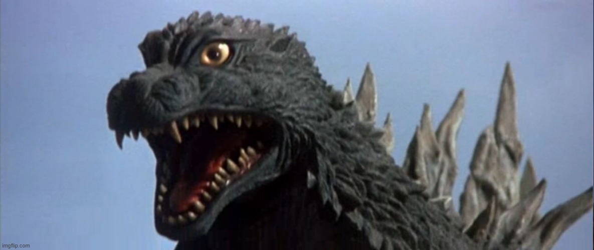 Surprised Godzilla | image tagged in surprised godzilla | made w/ Imgflip meme maker