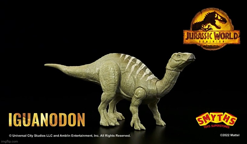 Iguanodon toy | image tagged in jurassic park,jurassic world,dinosaur,animals,iguanodon | made w/ Imgflip meme maker