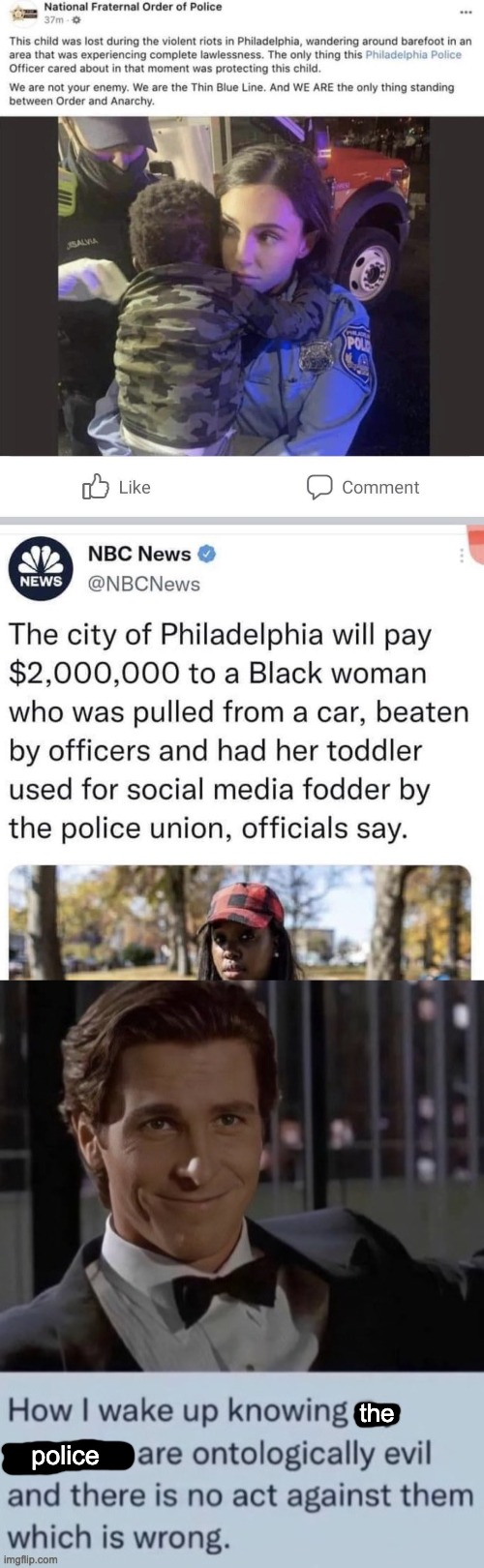 It's not the job of the police to keep you safe. | the; police | image tagged in police,acab,blue lives matter,philadelphia,mass shooting | made w/ Imgflip meme maker