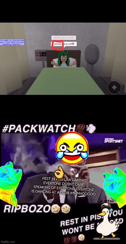 RIP LISA GAMING IMMAO, | 👌; REST IN PISS LISA GAMING, EVERYONE DOSNT CARE, SPEAKING OF EVERYONE, EVERYONE IS DANCING AT A CLUB IMMMAOOOOO | image tagged in smoking that pack,roblox,everyones dancing immao cuz lisa ded | made w/ Imgflip meme maker