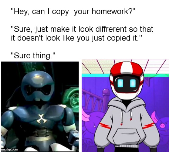 Netflix just really wanted their own T.O.M didn't they? | image tagged in netflix,toonami,robot,anime,streaming,hey can i copy your homework | made w/ Imgflip meme maker