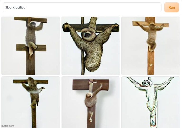 Sloth crucified | image tagged in sloth crucified | made w/ Imgflip meme maker