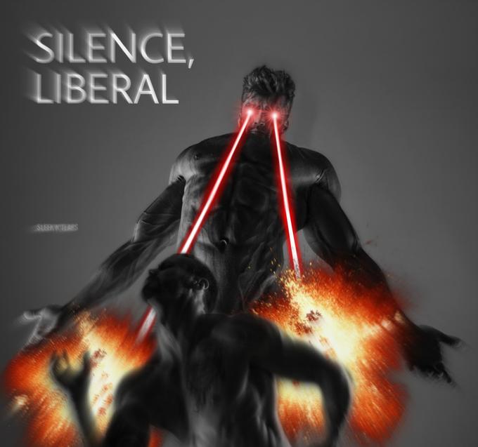 Gigachad Silence Liberal Blank Meme Template