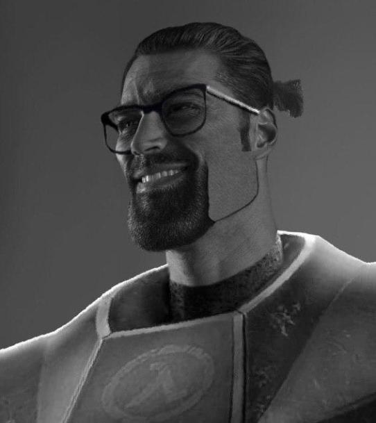 High Quality Gigachad Gordon Freeman Blank Meme Template