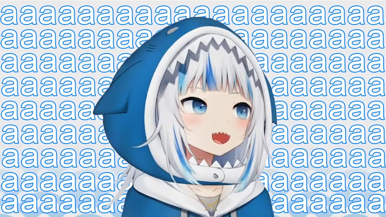 gawr gura a hololive english v3 Blank Meme Template