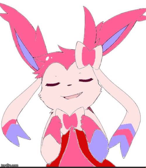 Smug slyveon | image tagged in smug slyveon | made w/ Imgflip meme maker