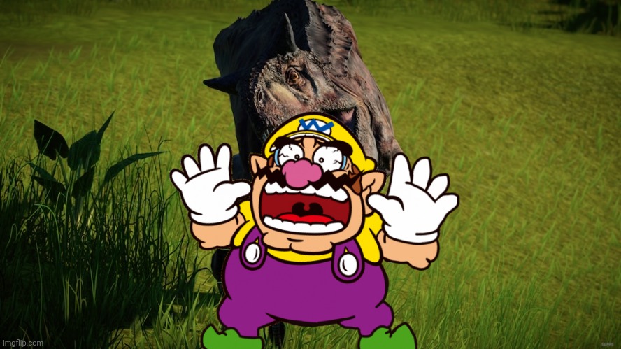 Wario says his last words before getting killed by a Carnotaurus.mp3 | image tagged in last words carno,wario dies,wario,jurassic park,jurassic world,dinosaur | made w/ Imgflip meme maker