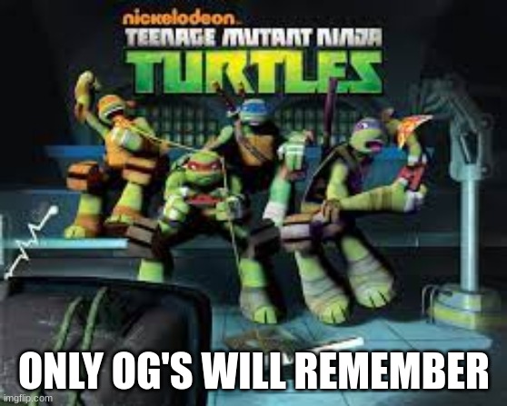 tmnt | ONLY OG'S WILL REMEMBER | image tagged in teenage mutant ninja turtles | made w/ Imgflip meme maker
