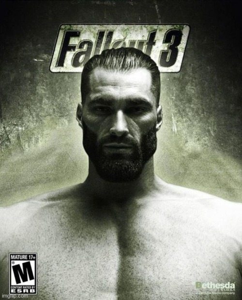 Gigachad Fallout 3 | image tagged in gigachad fallout 3 | made w/ Imgflip meme maker