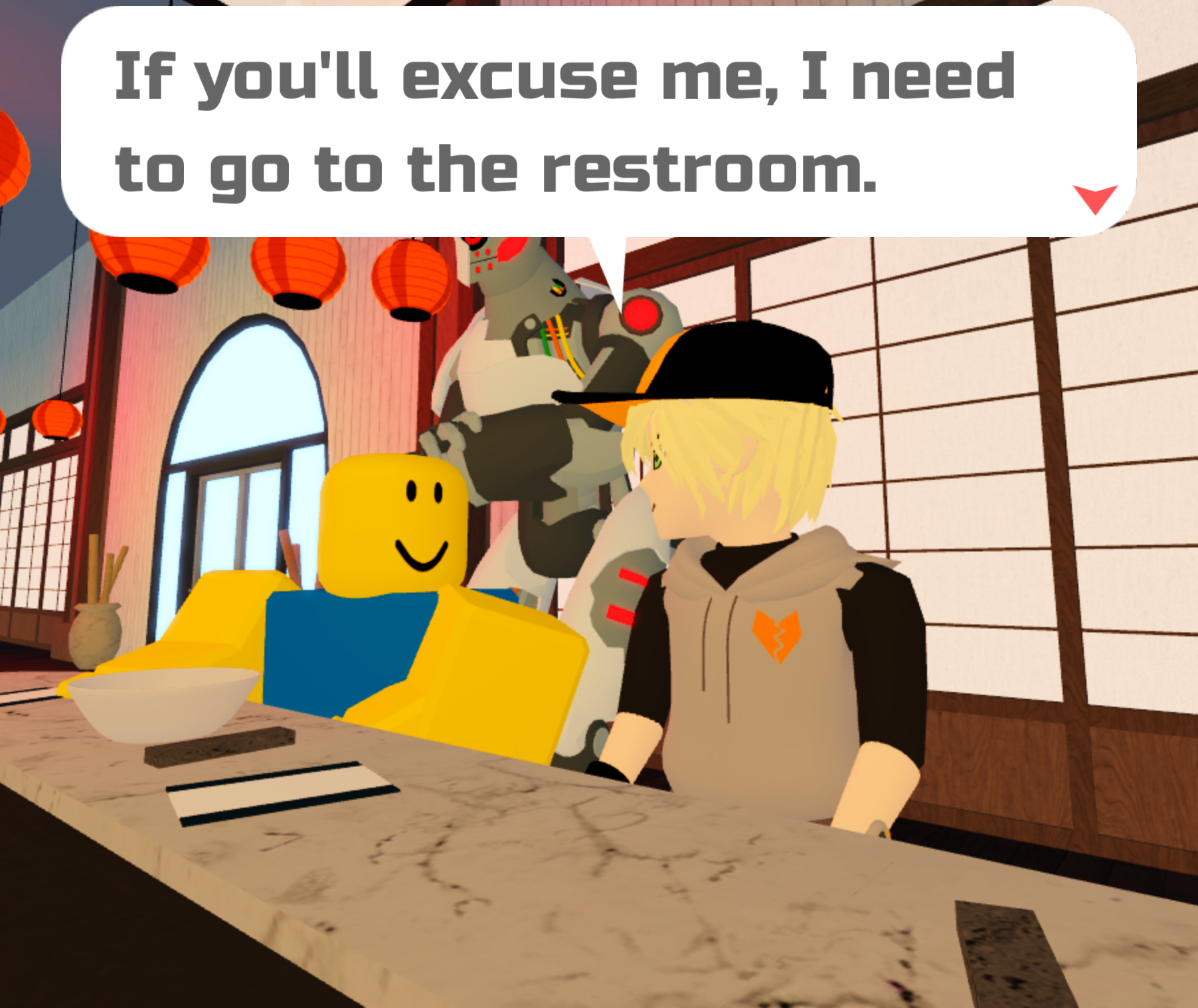 High Quality Excuse me, I need to go use the bathroom Blank Meme Template