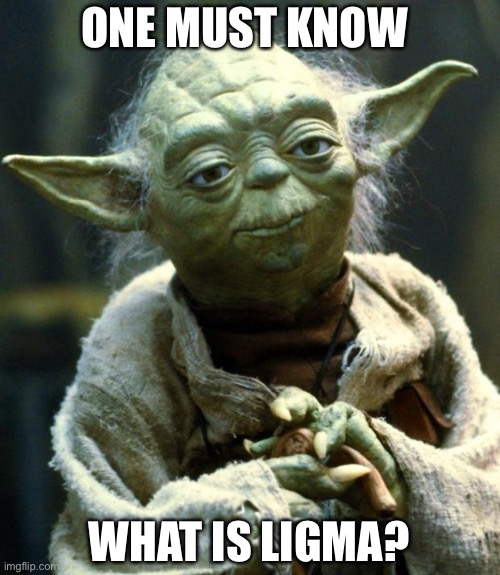 Star Wars Yoda |  ONE MUST KNOW; WHAT IS LIGMA? | image tagged in memes,star wars yoda | made w/ Imgflip meme maker