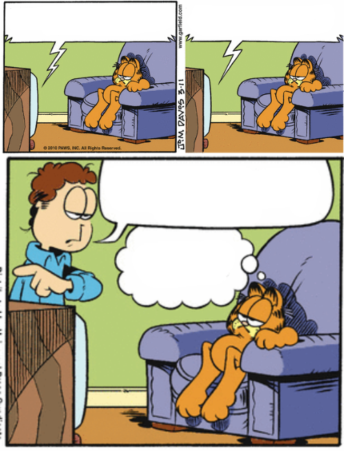 High Quality Garfield Blank Meme Template