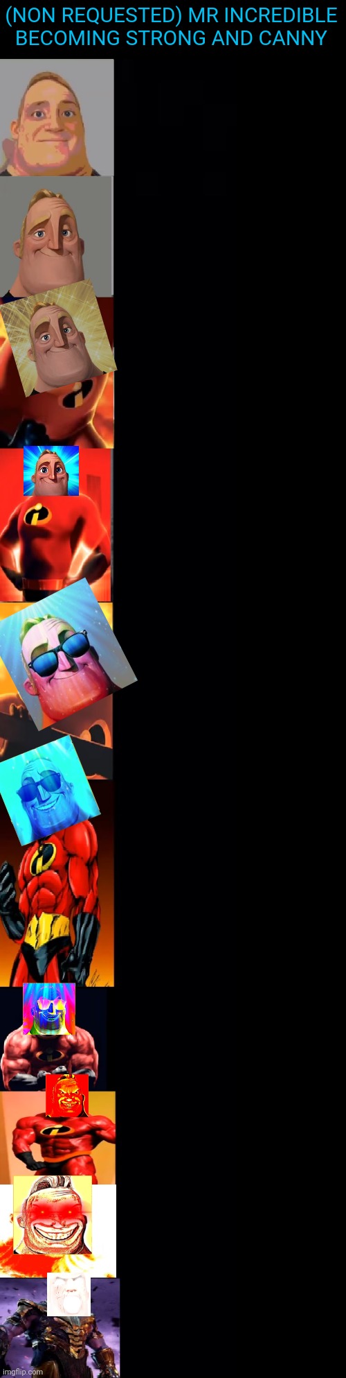 Haha Yez | (NON REQUESTED) MR INCREDIBLE BECOMING STRONG AND CANNY | image tagged in visible confusion | made w/ Imgflip meme maker