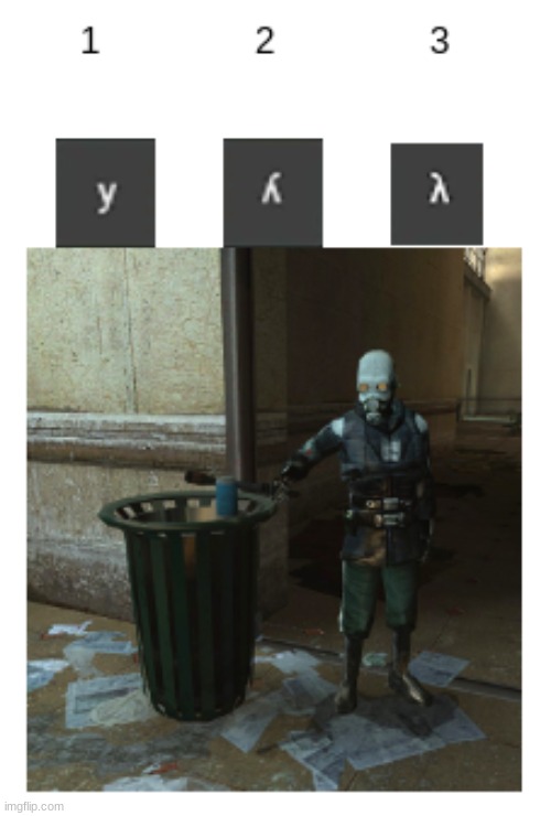 I cannot unsee this | image tagged in half-life,gaming,lambda,can't unsee | made w/ Imgflip meme maker