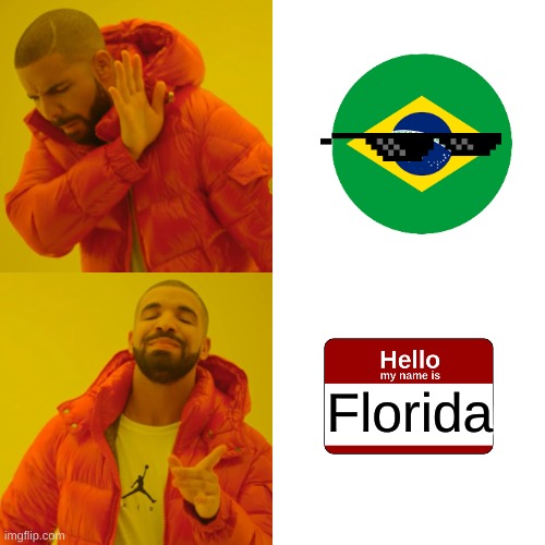 vacation plans | Florida | image tagged in memes,drake hotline bling | made w/ Imgflip meme maker