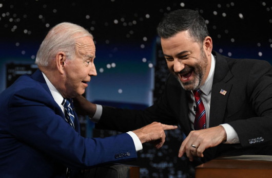 High Quality Joe Biden and Jimmy Kimmel Blank Meme Template