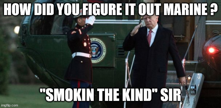 Research | HOW DID YOU FIGURE IT OUT MARINE ? "SMOKIN THE KIND" SIR | image tagged in weed | made w/ Imgflip meme maker