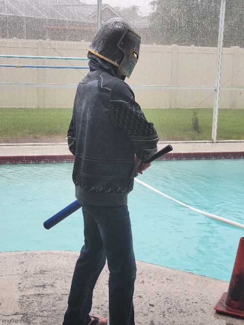 A picture my brother took of me in the rain | made w/ Imgflip meme maker