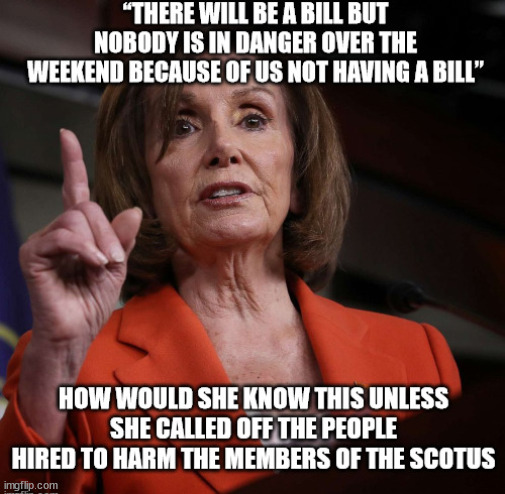 image tagged in pelosi,scotus,violence is never the answer | made w/ Imgflip meme maker