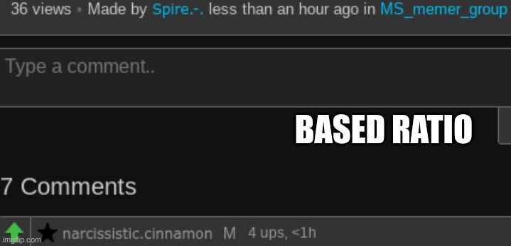 BASED RATIO | made w/ Imgflip meme maker