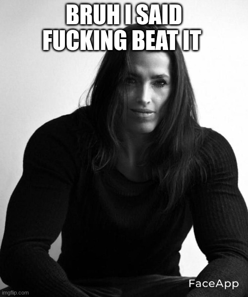 GigaChad Michael Jackson | BRUH I SAID FUCKING BEAT IT | image tagged in gigachad michael jackson | made w/ Imgflip meme maker