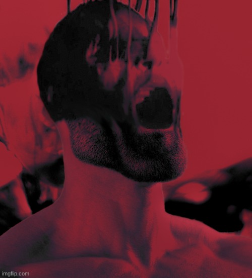 Gigachad Pain | image tagged in gigachad pain | made w/ Imgflip meme maker