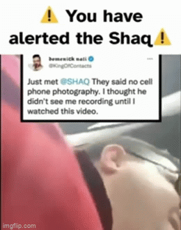 Shaq alerted - Imgflip