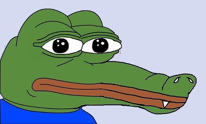 pepe the frog croco Blank Meme Template