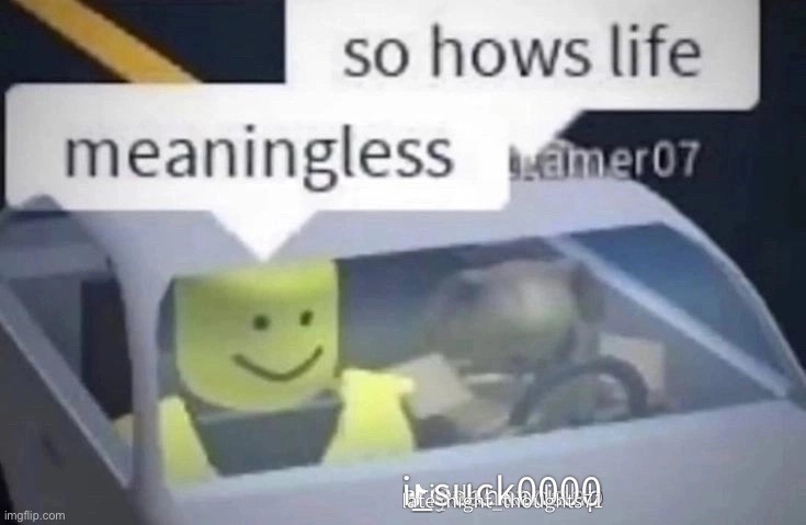 meaningless | image tagged in roblox | made w/ Imgflip meme maker