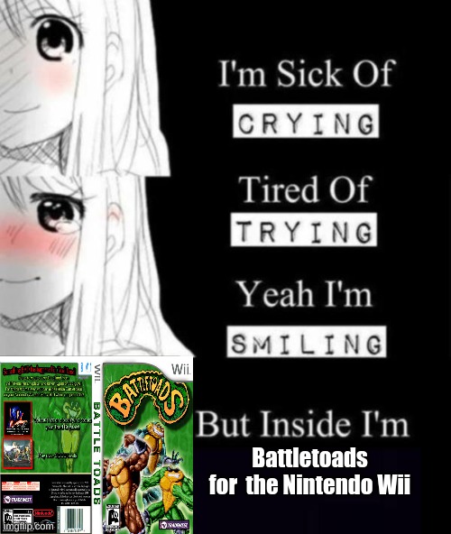 how to deal with emo kids | Battletoads for  the Nintendo Wii | image tagged in emo kid | made w/ Imgflip meme maker