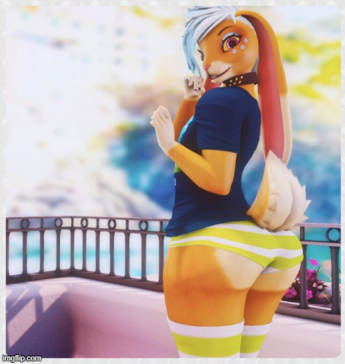 Wow. That is a nice fence. (By PepperShark) | image tagged in furry,femboy,cute,dat ass,thicc | made w/ Imgflip meme maker