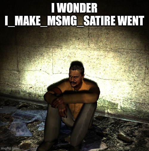 I WONDER I_MAKE_MSMG_SATIRE WENT | made w/ Imgflip meme maker