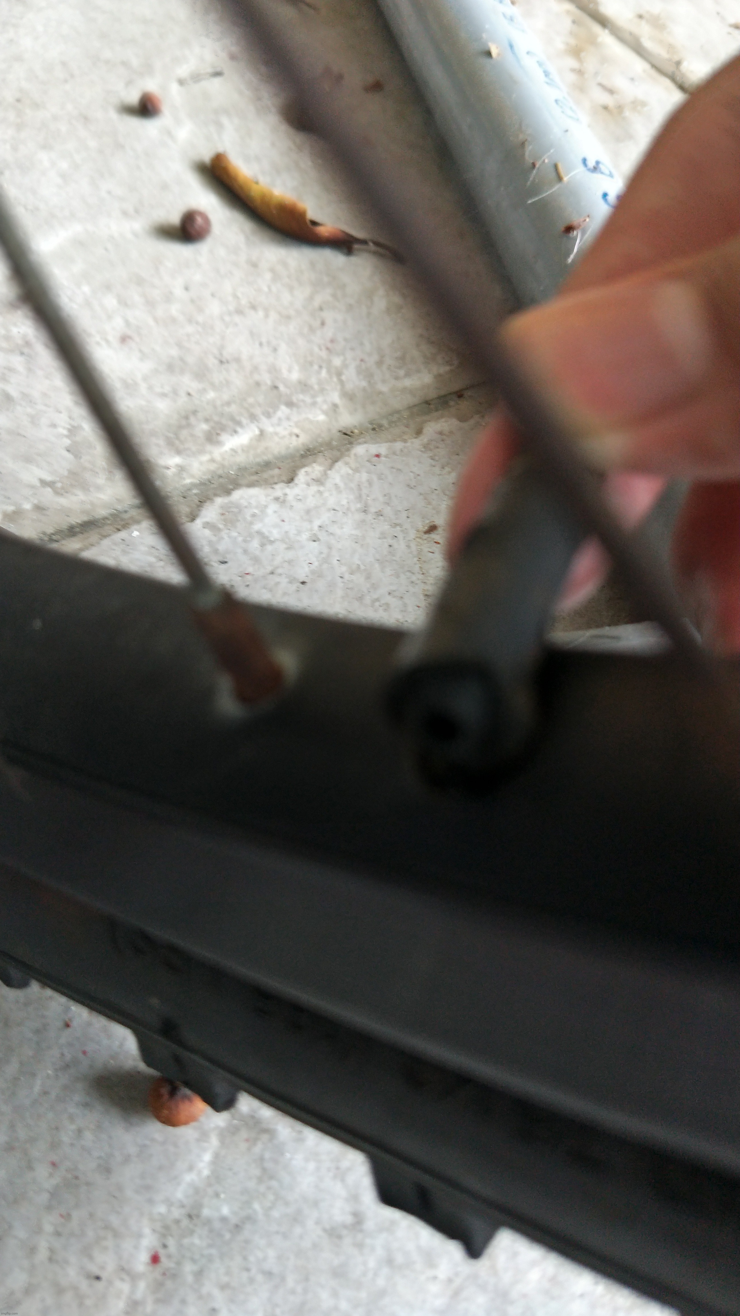 now i found the reason why i can't pump my bike tire (sorry if its a little blurry) | made w/ Imgflip meme maker