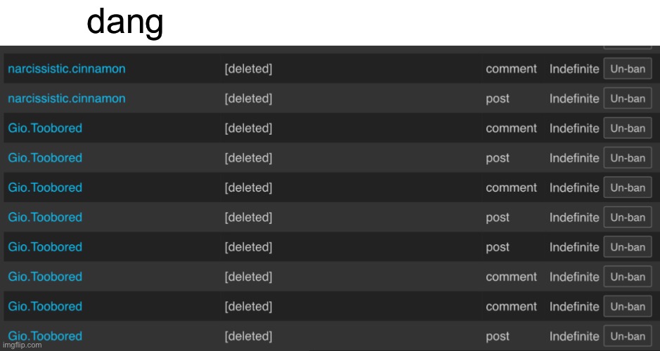 dang | made w/ Imgflip meme maker