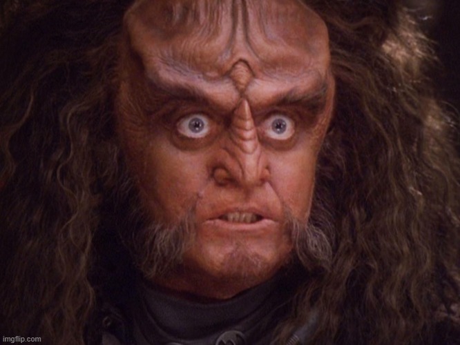 Aroused Klingon | image tagged in aroused klingon | made w/ Imgflip meme maker