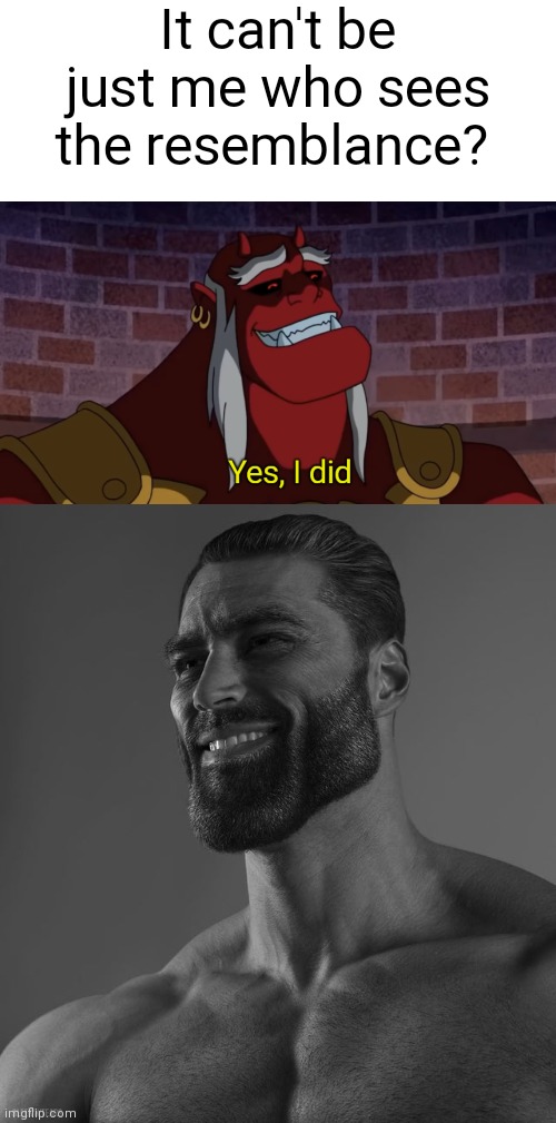 Coincidence? I THINK NOT!!! | It can't be just me who sees the resemblance? | image tagged in giga chad,chad,ben 10 | made w/ Imgflip meme maker